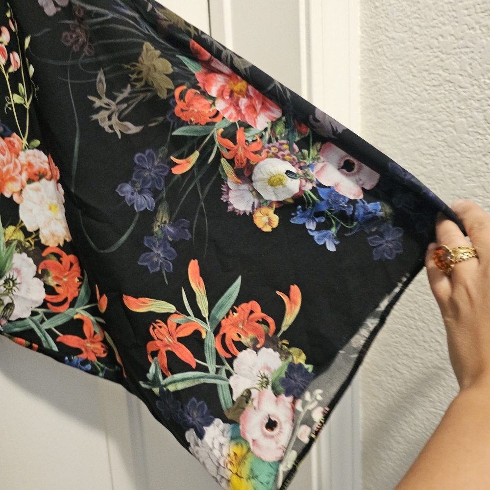 ASOS Floral Print Kimono Dress Sz: 12 - Picture 13 of 16